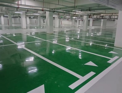 孝感孝感小区停车场标线